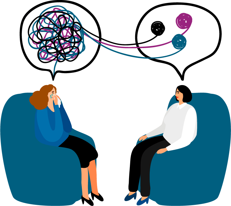 Hands in therapy session